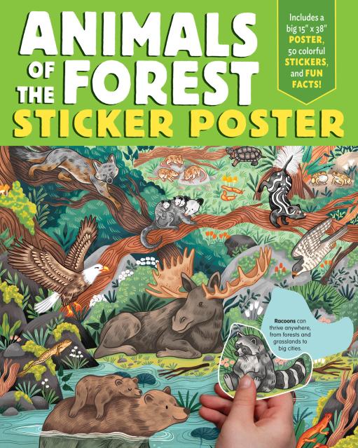 Animals of the Forest Sticker Poster